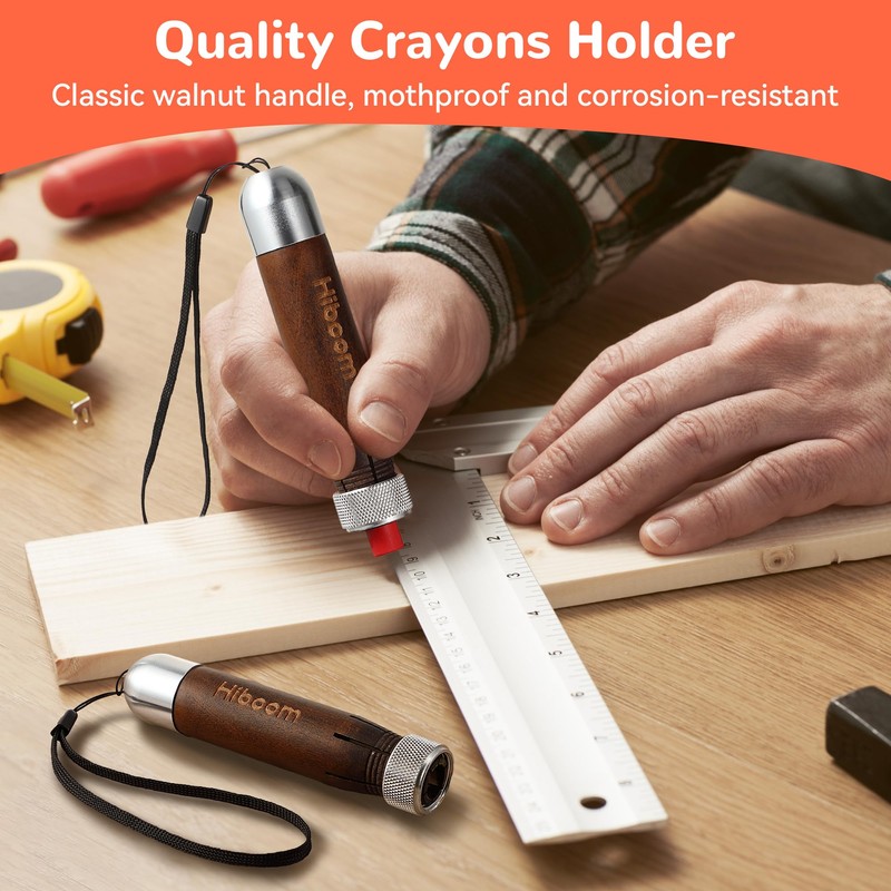 Hiboom 2 Pack Crayon Holder for 1/2'' Round or Hexagonal