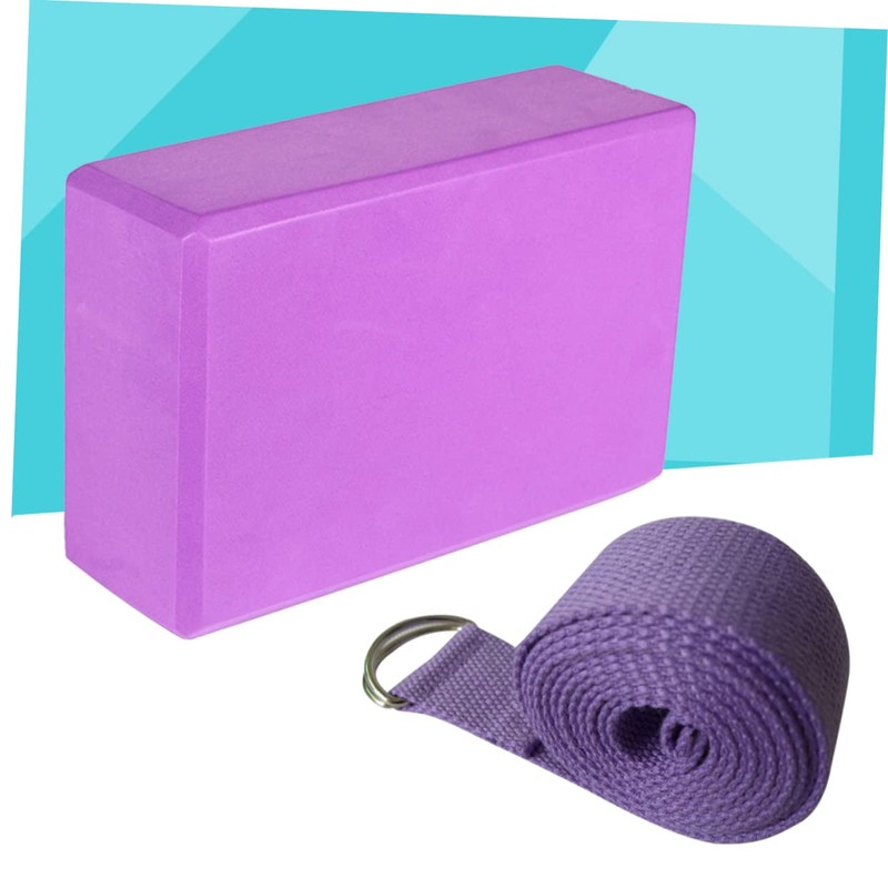 BESPORTBLE Eva Yoga Blocks Strap Essential Yoga Accessories Non-stretch Cotton