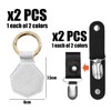 4 Pieces Hat Storage Clip, Magnetic Hat Clip, Leather Hat