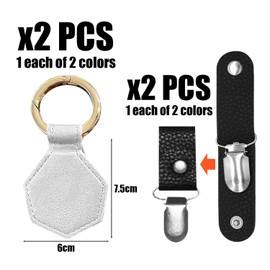 4 Pieces Hat Storage Clip, Magnetic Hat Clip, Leather Hat Clip, Hanging Storage Hat Clip, Handbag Magnetic Hat Clip, Hexagonal Hat Clip