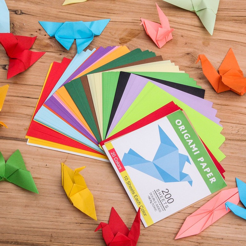 Origami Paper Double Sided Color - 200 Sheets - 20