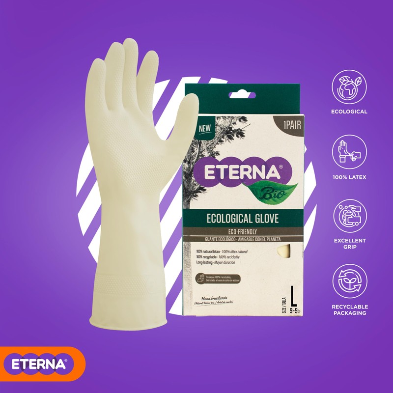 ETERNA Ecological Gloves, Gloves for Kitchen and Household Cleaning, Excelent