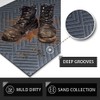 EGO LIFE 100% Waterproof Extra Durable Doormat, Natural Rubber Backing,