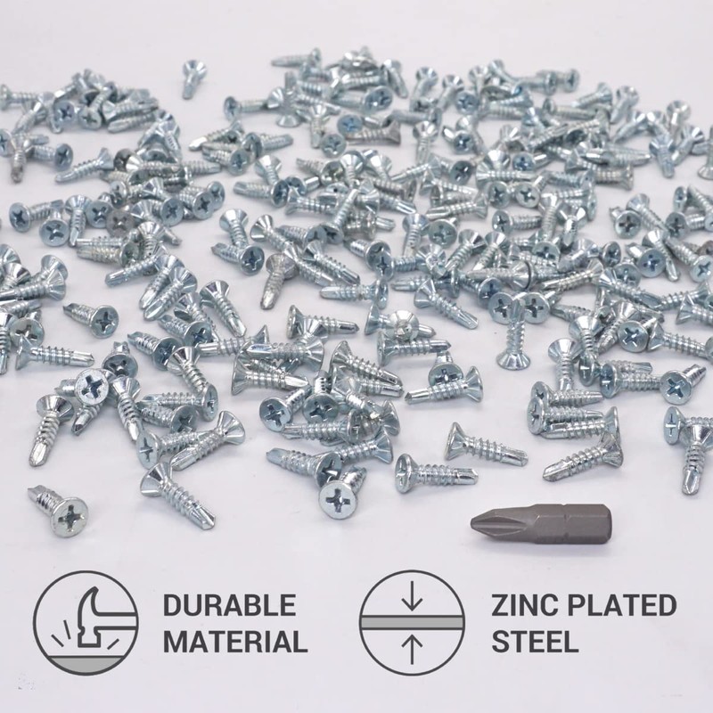 SKIR'CO Pack of 150 DIN 7504 P Galvanised Steel 3.9