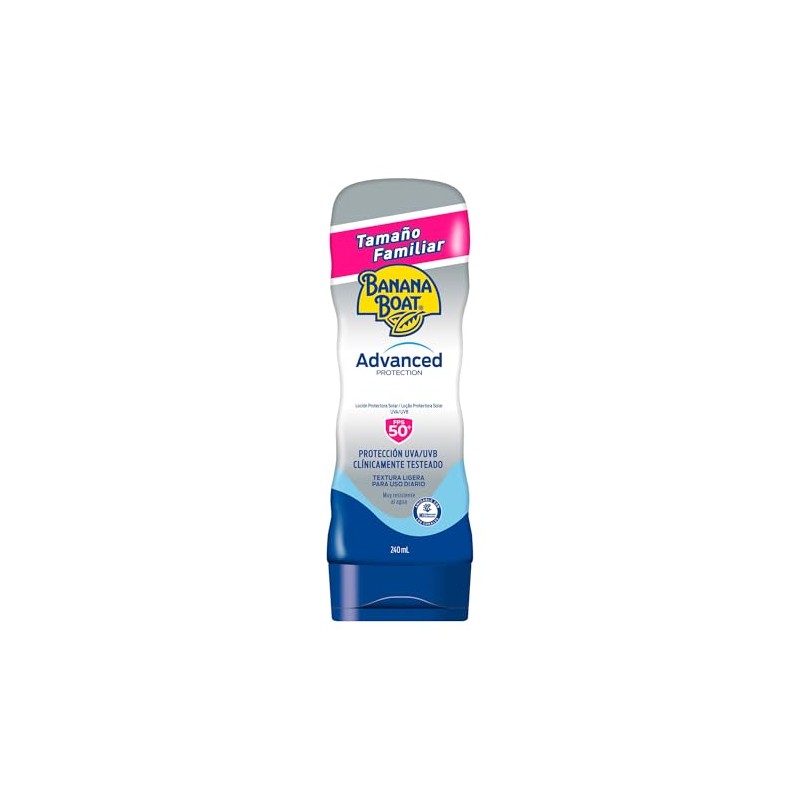 Banana Boat Advanced Protection Protector Solar 50 FPS Loción de