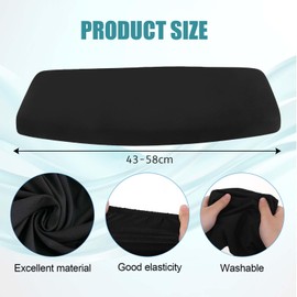 TELAIN Washable toilet seat cover, 2 pieces Thickened toilet seat cover, Warmth and comfort, Suitable for rectangular toilets, Easy handling with handle