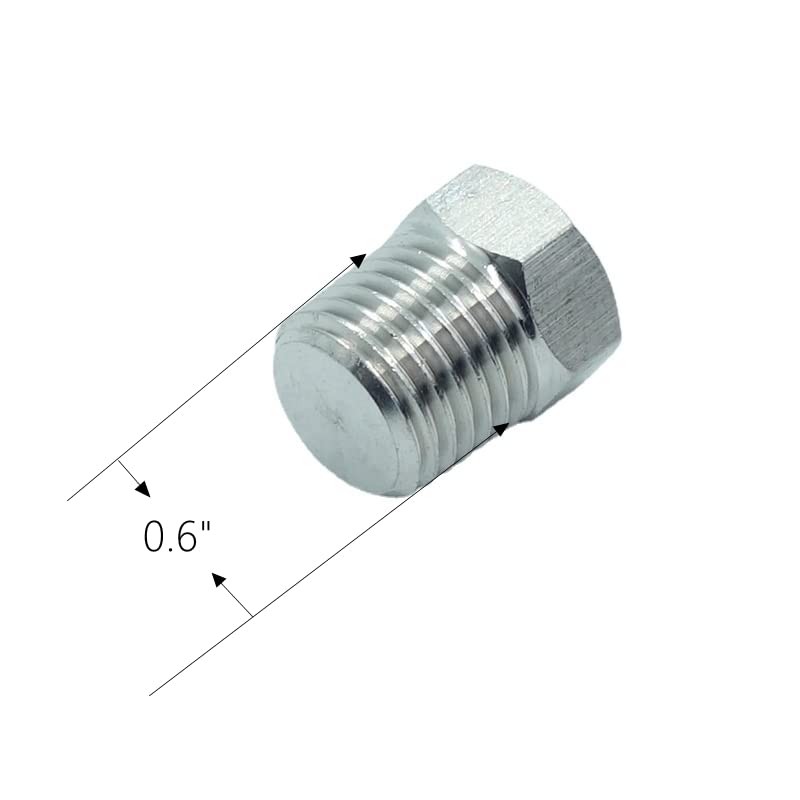 CDQBWKJGFJ 3 Pcs Stainless Steel Outer Hex Thread Socket Pipe
