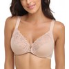 Lemorosy Women's Front Closure Lace Bra Full Figure Plus Size