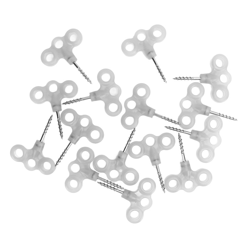 Outdoor Luminous Tent Stakes Stainless Steel Screw Ground Anchors Peg