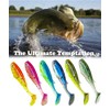 Bwilixiumei 10Pcs Soft Plastic Fishing Lure - Paddle Tail Swimbaits