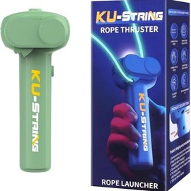 Glow String Shooter Toy with Dual Built-in UV Blacklights, Three Glow Strings, Ideal for Music Festivals and Gifts - Color: Green