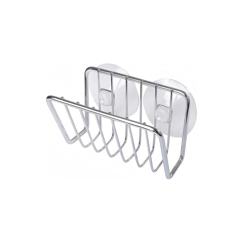 Toplife Sponge Holder for Kitchen Sink, Stainless Steel Suction Cup