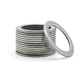 Hippo Hardware M17 (17mm x 24mm x 0.3mm) Shim Washers Thin Flat Shims A2 Stainless Steel DIN 988 (Pack of 10)