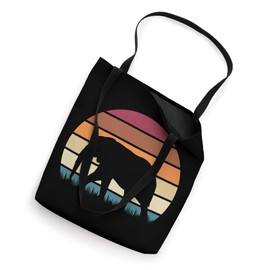 Retro Vintage Sunset African Animal Lover Elephant Tote Bag