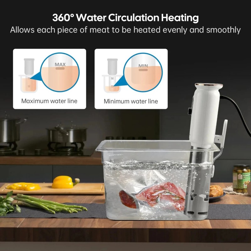 Read WiFi Sous Vide Cooker ISV-101W, INKBIRD 1000 Watts Thermal