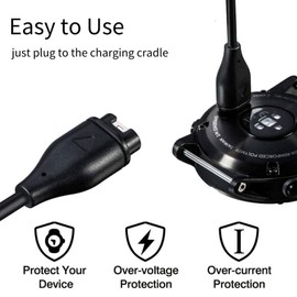 Type C Watch Charger Compatible with Garmin Fenix 8 51mm 47mm 43mm 7 7S 7X 6 6X 6S Plus 5 5S 5X/Instinct 2 2S/Epix Gen 2/Forerunner 45 945 935 645 245 Cable Safety Charging Replacement Cord