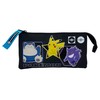 CYPBRANDS Unisex Kids Pokémon Portatodo Triple-Geo Pencil Case Black, black