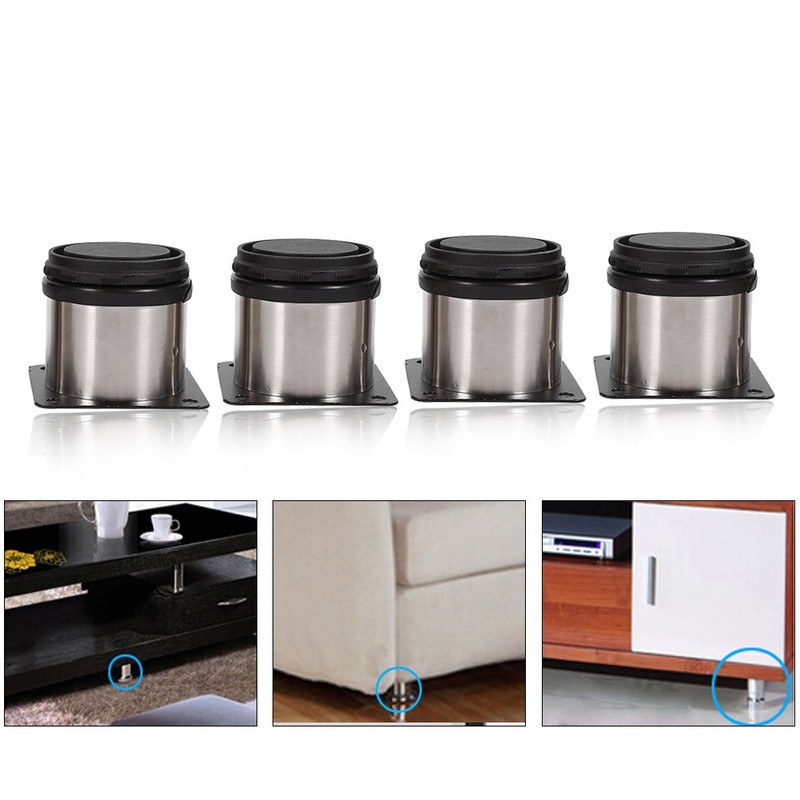 Sheens 4 Piezas Piernas de Muebles, elevadores de Muebles Redondos