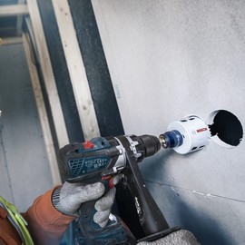 BOSCH Bi-Metal Hole Saw (for Wood and Metals, 8% Cobalt Alloy, Progressive Tooth Design, Ø 16 mm, Accessory Drills)