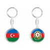 daged Azerbaijan Metal Key Ring 3D Effect + Sticker -
