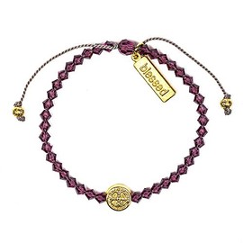 My Saint My Hero Crystal Birthday Blessing Bracelet, 9 5 inch, Crystal, Pearl, Silver or Gold-tone, crystal