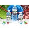 Ugly Sweater Christmas Holiday Party Waterproof Water Bottle Sticker Wrappers,