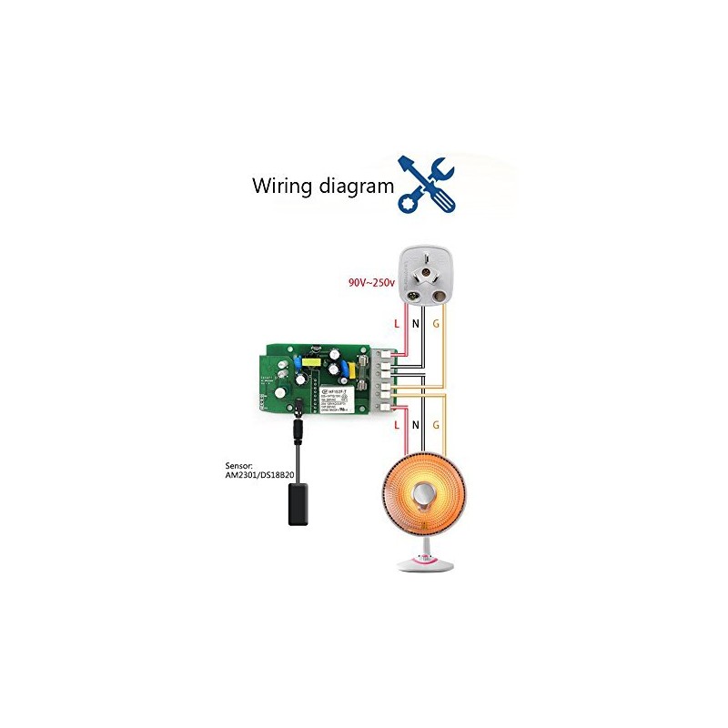 Aihasd AM2301 Temperature and Humidity Sensor for TH10/TH16