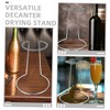 Gatuida 2pcs Iron Wine Decanter Dryer Stand Carafe Drying Holder