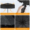 TECKNET Windproof Umbrella, Strong Compact Travel Automatic Umbrellas, Large Wind