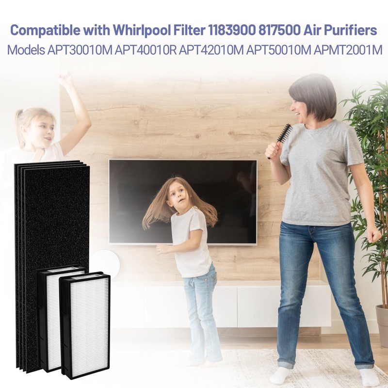 Popurure 1183900 Replacement Filter Compatible with Whirlpool Filter 1183900 817500
