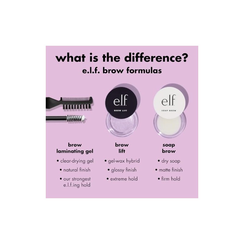 e.l.f. Cosmetics Brow Lift Gel Laminador de Cejas Clear Transparente