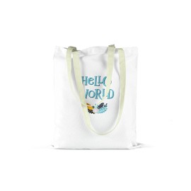 Le Jardin du Lin Printed Shopping Bag, Foldable, Fabric Bag with Two Long Handles, Size: 34 x 40 cm