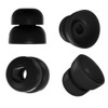 Zotech 20 Pcs Large Silicone Replacement Ear Buds Tips (Black)