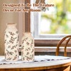 Ninehaoou 2 Pcs Ceramic Small Vase Rustic Farmhouse Vase Boho