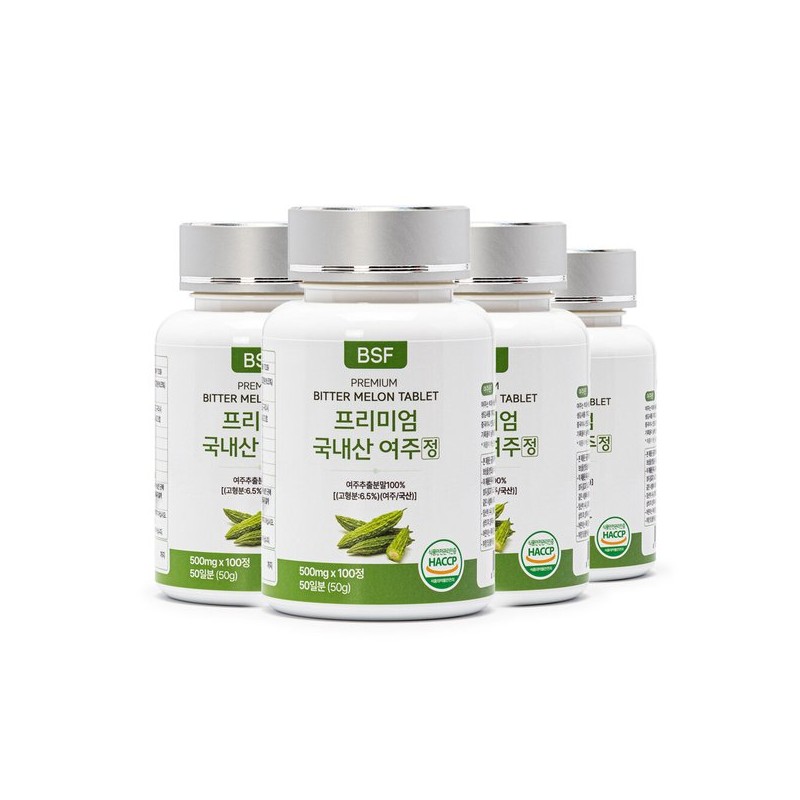 BSF 프리미엄 국내산 여주정 500mg x 100정 1병 BSF Premium