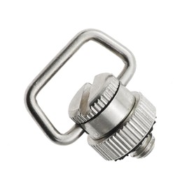 Caishun 1/4 Inch Silver D Ring Neck Strap Wrist Strap Brace Stainless Steel Camera Mount D Ring QR Shoulder Strap Sling Adapter Compatible with DSLR or Camcorder