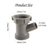 QruiLanTu 1-1/2 Inch Dishwasher Kitchen Drain Pipe Hose Adapter Wye,