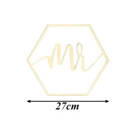 Gativs Mr and Mrs Wedding Chair Banner Sign Wedding Ideal Chair Signs Wedding Wooden Decoration for Chairs Decoration Wedding Sign Wood Decorative Wedding Sign Wedding Chair Decoration Scripted