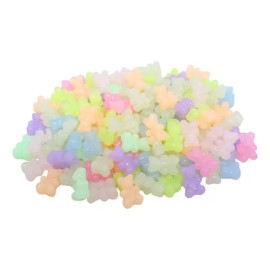 Cuentas Osito Pandita 100 Piezas Acrílico