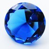 1 X Big 100mm Cobalt Blue 100 mm Cut Glass