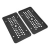 2PCS License Plate Protector Silicone Frame Soft Flexible Black 305x155mm