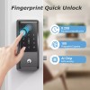 Alexa/Google Assisant/Tuya app G6 Fingerprint Smart Lock, 6 in 1