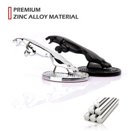 ARKPSKNIGHT 3D Gear Shift Knob Cover,Sports Preformance Modification,Brand Logo Badge Decal Compatible with Jagvar Accessories(3D-Logo Chrome)