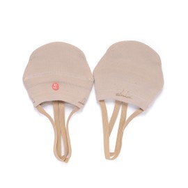 Knitted Cotton Toe Shoe for Rhythmic Gymnastic Competition Half Shoe for Ballet Dance (Medium)