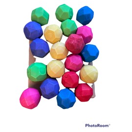 Vo-Toys Cat Crazy Wacky Balls 20 Pack Bulk Erratic Rubber Wild Kitten Toy Color