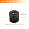Sourcing Map 6Pcs Inserts for Round Tubes With M8 Thread,