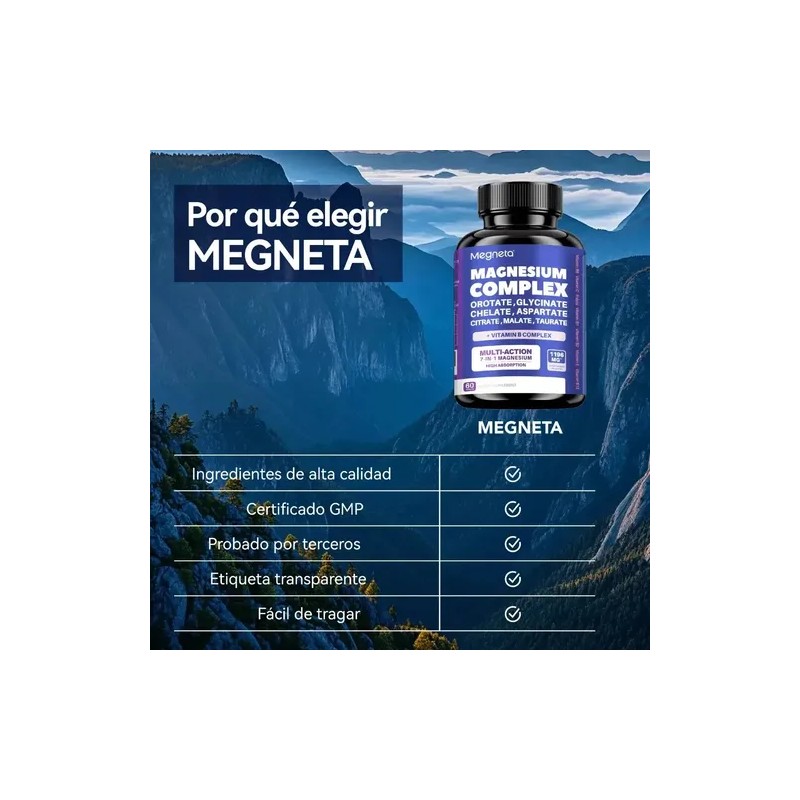 Megneta Complejo Magnesio Glicinato Malato
