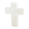 Mud Pie Marble Cross, White, 6" x 4.5", 1 Count