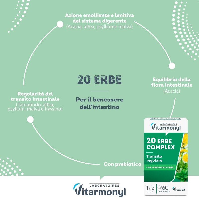 20 Erbe Complex - Transito - Regolarità Intestinale - Con