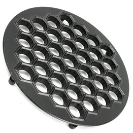 Professional Dumpling Maker (Extra Heavy 670 g) 37 Holes, Dumpling Maker, Filled Dumpling Cutter Ravioli Pelmeni Tortellini, Pelmeniza Metal Mould Pasta Dough Press for Cooking, DIY Mould